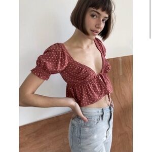Urban Outiftters Front Tie Crop Top